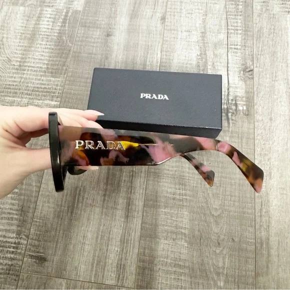 Prada PR A08S Violet Brown Sunglasses w/ Box - Picture 6 of 10